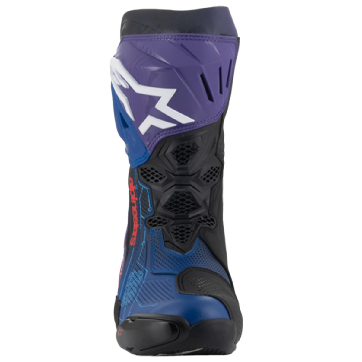 Alpinestars Supertech R Le Martinator R01 Vented Boots-Black Purple Red Blue-Limited Edition