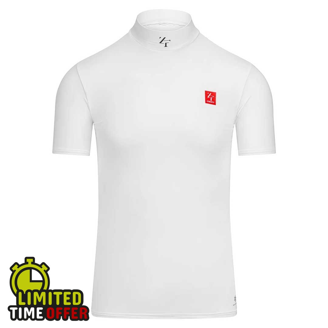 Zerofit ZeroFit IceSkin Baselayer Short Sleeve  White - Front View