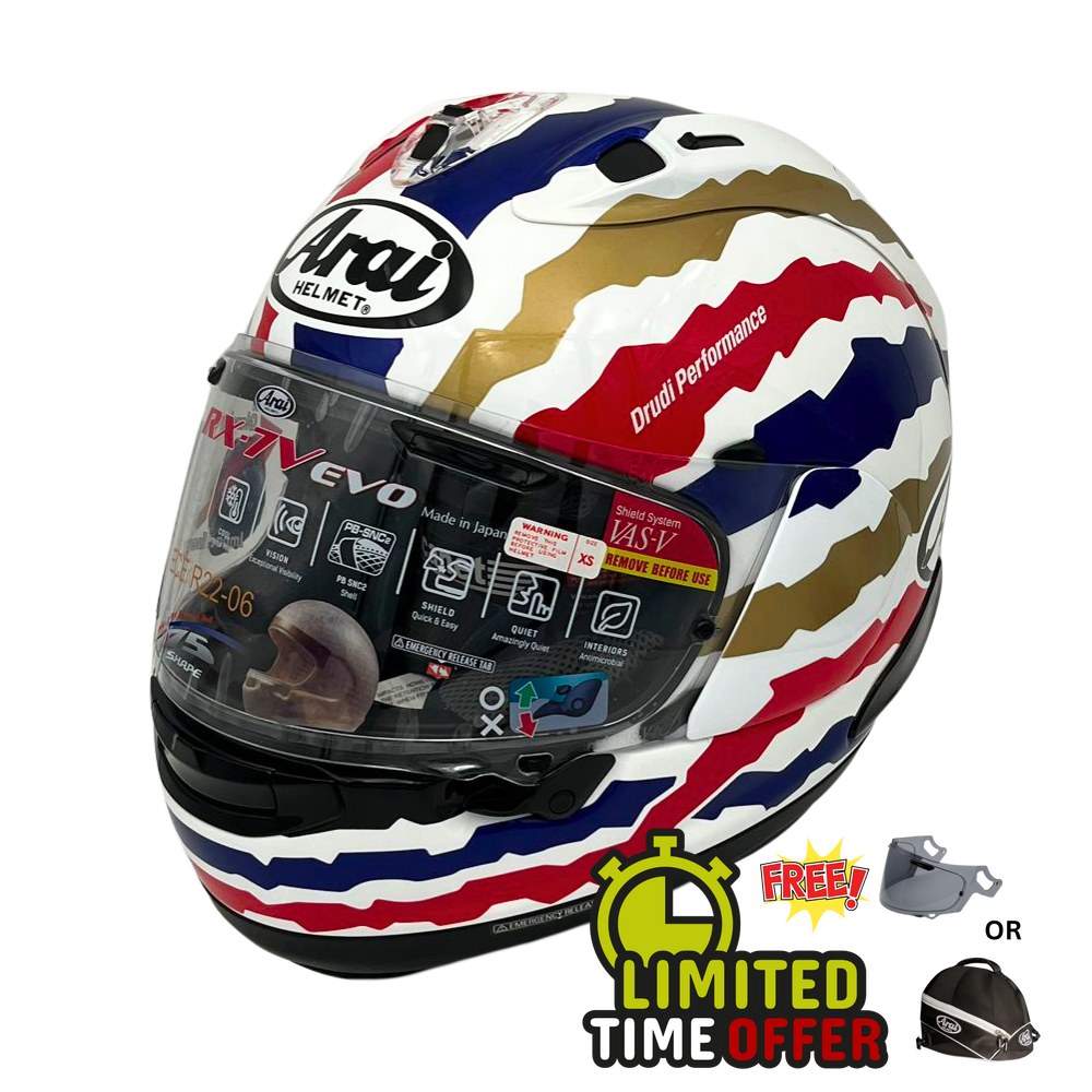 Arai Arai RX-7V Evo Doohan Jubilee Restyle - Front View