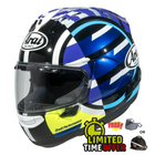 Arai RX-7V Evo Spectre Violet - Free Dark Visor OR Pod Bag -
