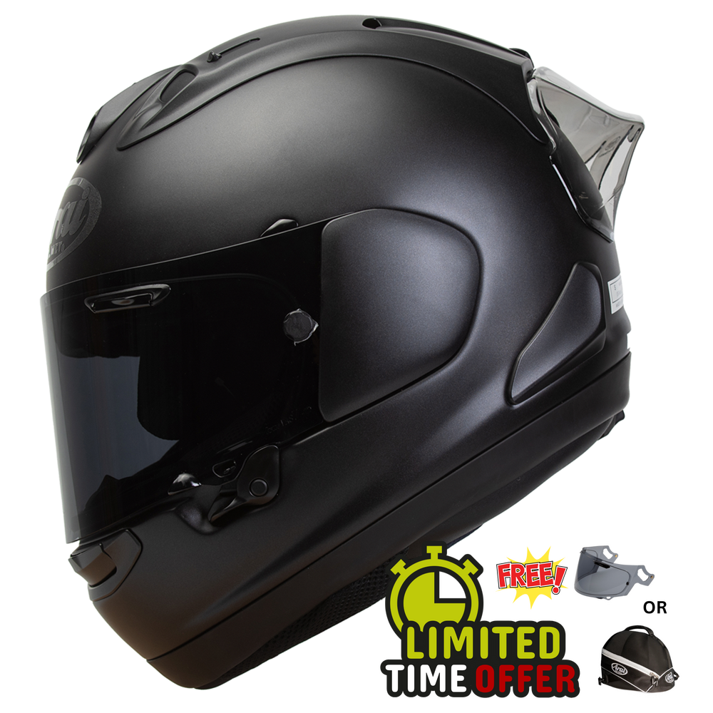 Arai Arai RX-7V Evo - Frost Black - Front View