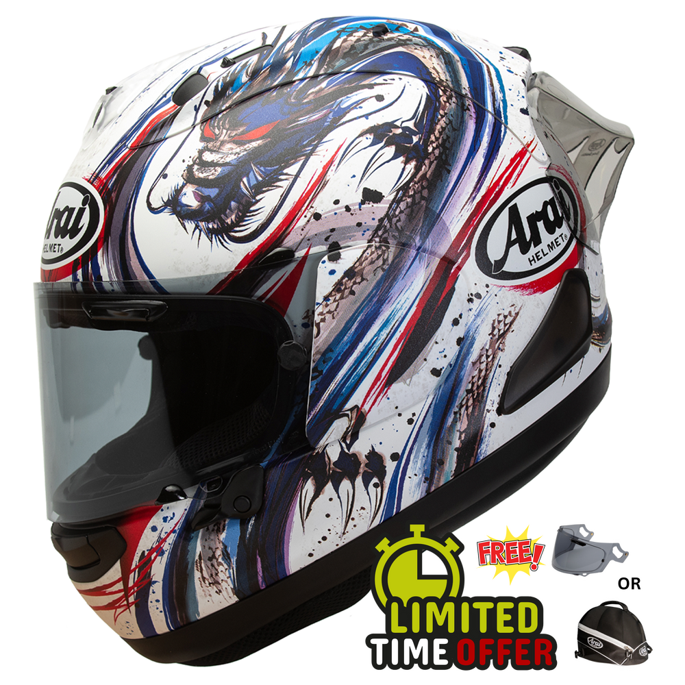 Arai Arai RX-7V Evo - Kiyonari Trico - Slight Box Damage - Front View