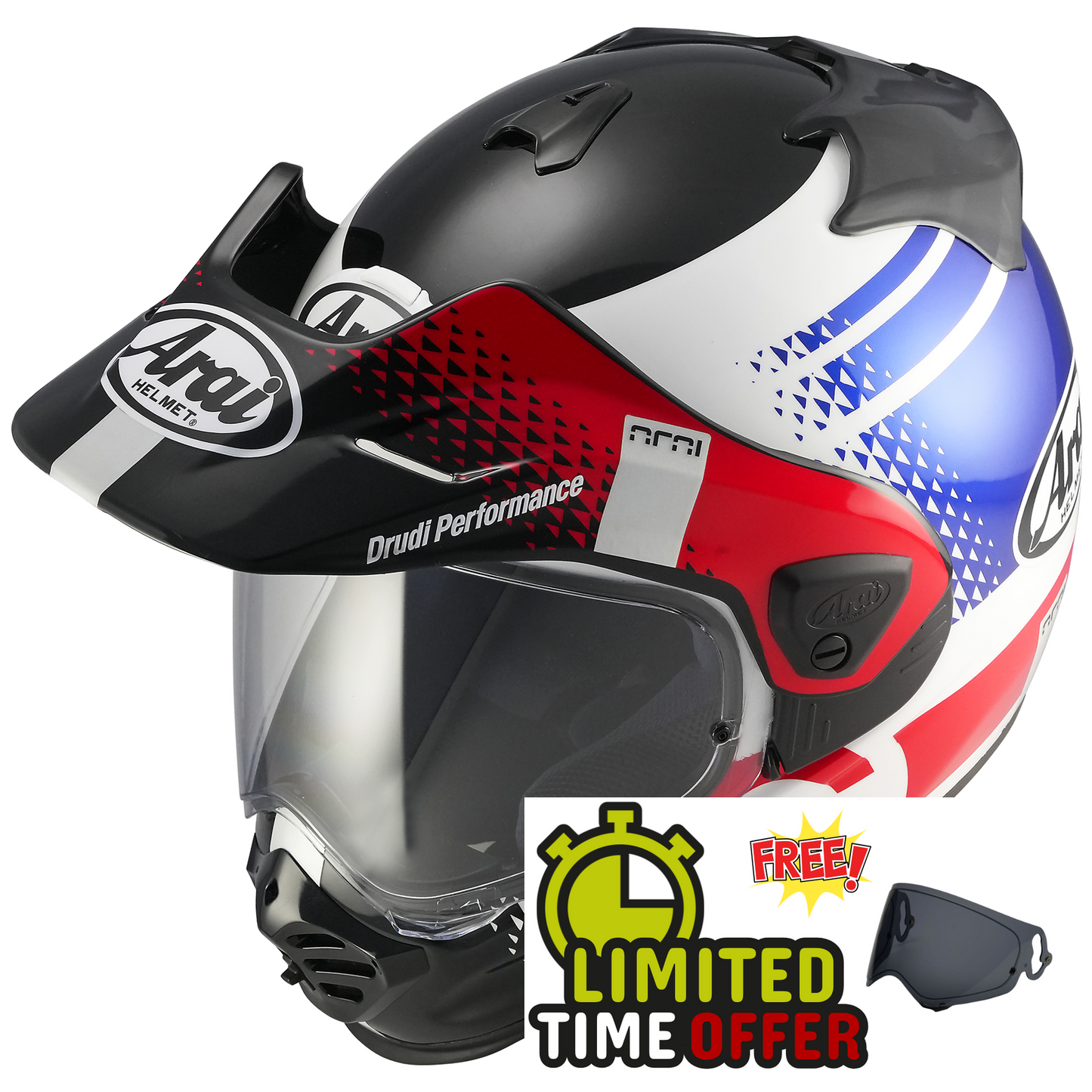 Arai Arai Tour-X 5 Print Multi - MEDIUM - Slight Box Damage - Front View