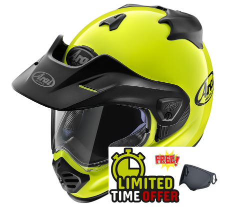 Arai Arai Tour-X5 - Flo Yellow - Front View