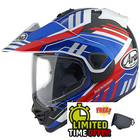 Arai Tour-X5 Trail Motorcycle Helmet  Blue - Free Dark Visor