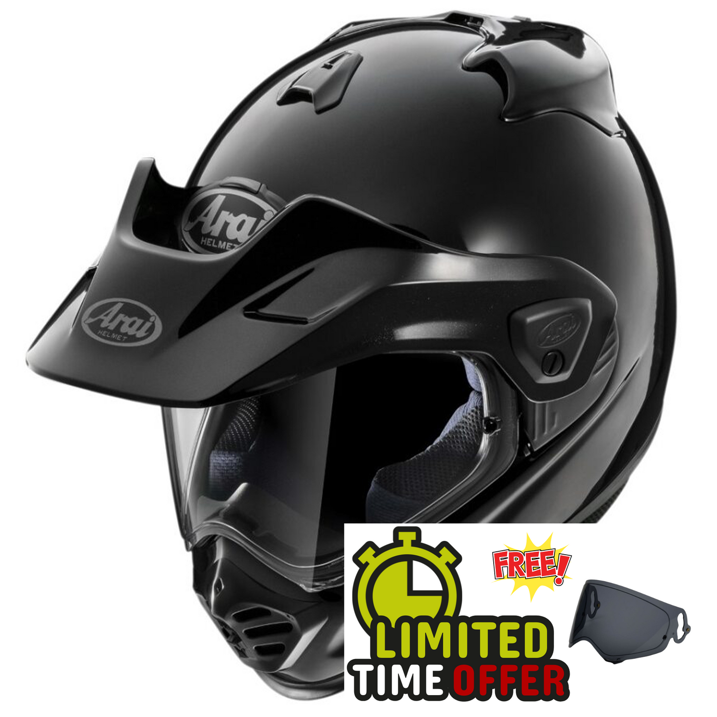Arai Arai Tour-X5 - Diamond Black - Front View