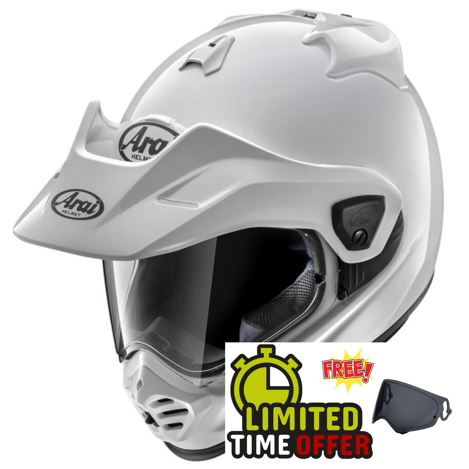 Arai Arai Tour-X5 - Diamond White - Front View