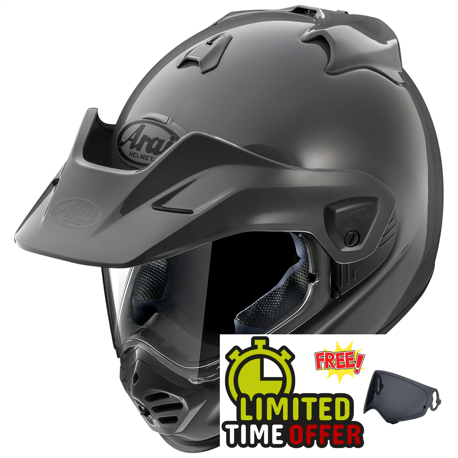 Arai Arai Tour-X5 - Adventure Grey - Front View