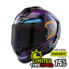 Alpinestars Supertech R10 Martinator R01 Blue Purple Red Gloss
