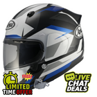 Arai Quantic Supra Blue - Free Dark Visor