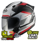 Arai Quantic Supra Red - Free Dark Visor