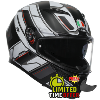 AGV AGV K3 - Rivia Matt Black/White - Front View