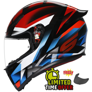 AGV AGV K1-S FASTLAP - BLACK/RED/BLUE - Front View