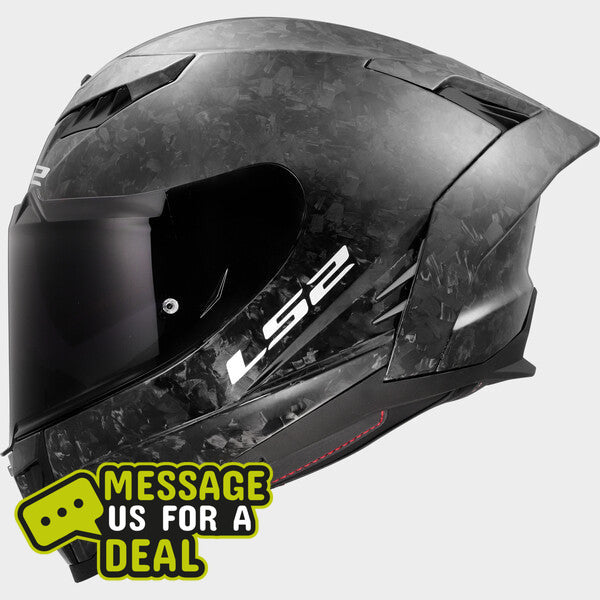 LS2 LS2 FF807 DRAGON FORGED CARBON HELMET  (Includes Additional Dark Visor) - Front View