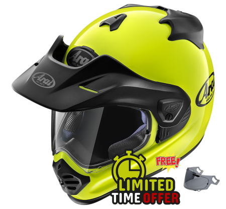 Arai Arai Tour-X5 - Flo Yellow - Front View