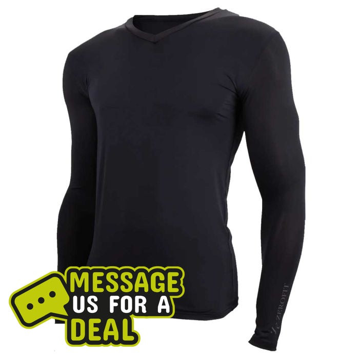 Zerofit ZeroFit Coldskin Baselayer LS Black - Front View