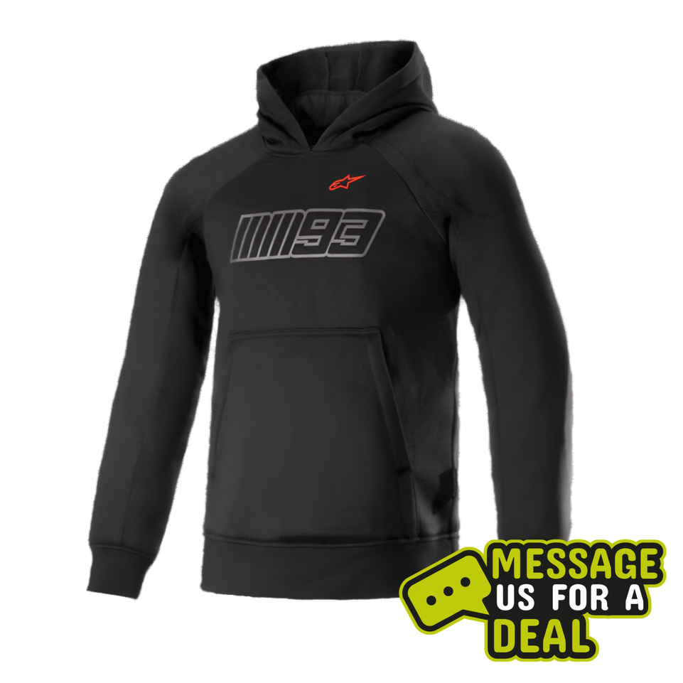 Alpinestars Alpinestars MM93 Thunder Hoodie Black Bright Red - Front View