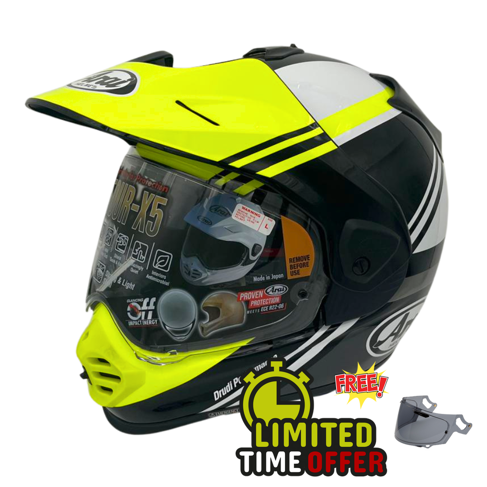 Arai Arai Tour-X5 Cosmic - Yellow - Front View