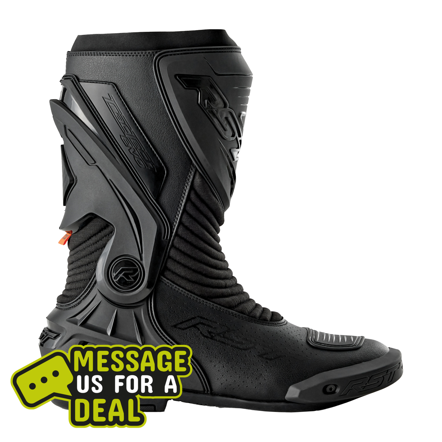 RST RST Tractech Evo D3O Boots - Black - Front View