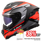 LS2 FF818 STORM III KOMAI BLACK RED