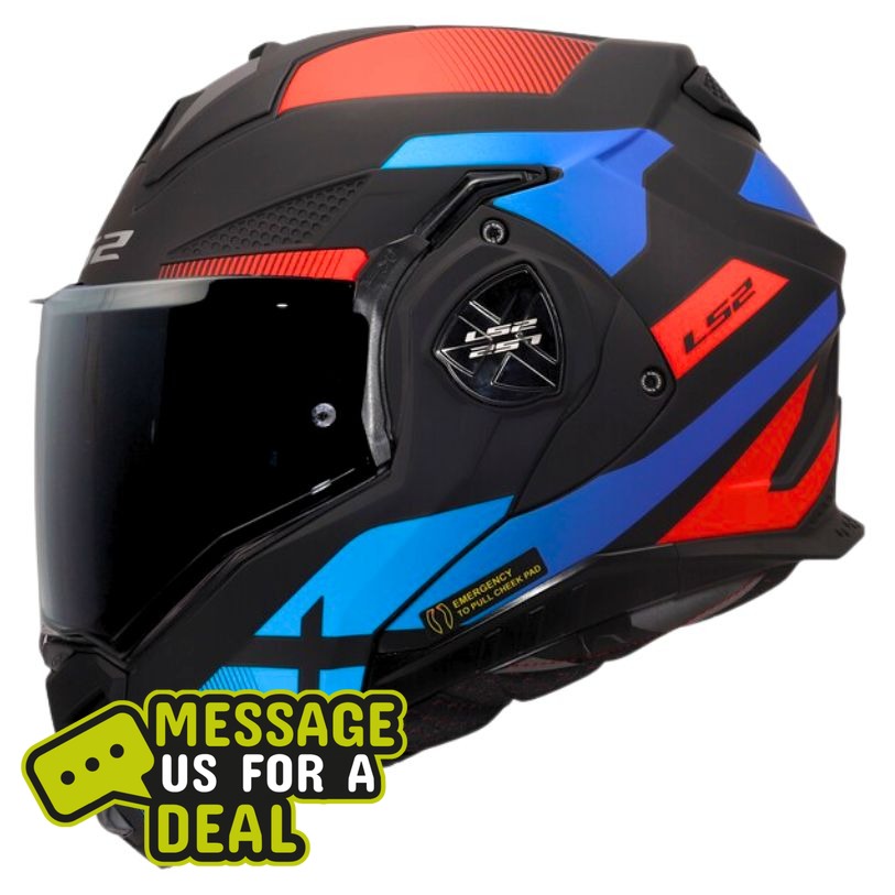 LS2 LS2 FF901 ADVANT X NOVA BLACK RED BLUE-06 - Front View