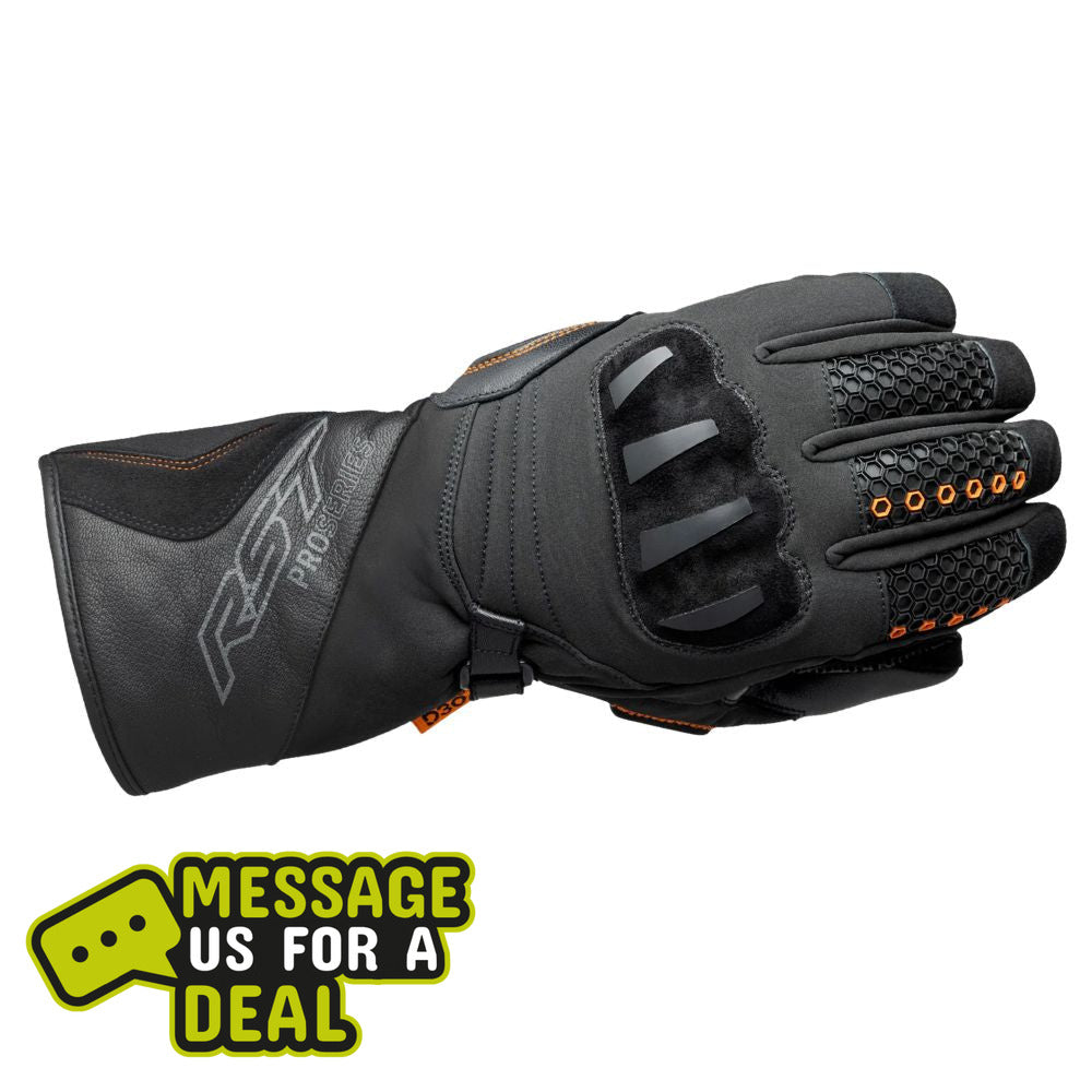 RST RST Pro Series Artic D3O WP Ladies Gloves Black - Front View
