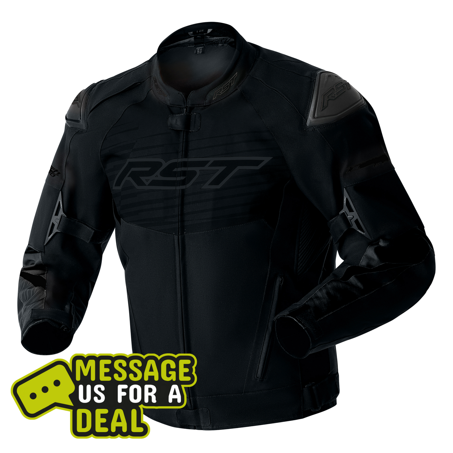 RST Tractech Evo D3O Men's Textile Jacket - Black / Black