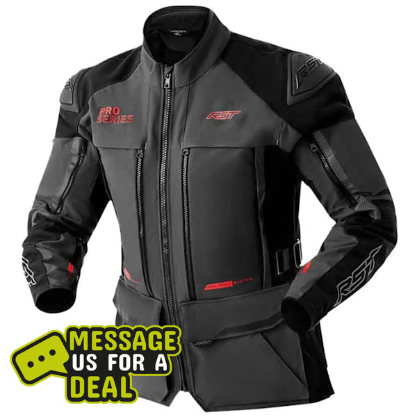 RST Pro Series Adventure D3O Textile Jacket - Grey / Black