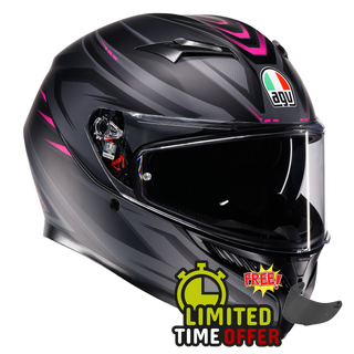 AGV K3 SYTH - MATT BLACK / PINK
