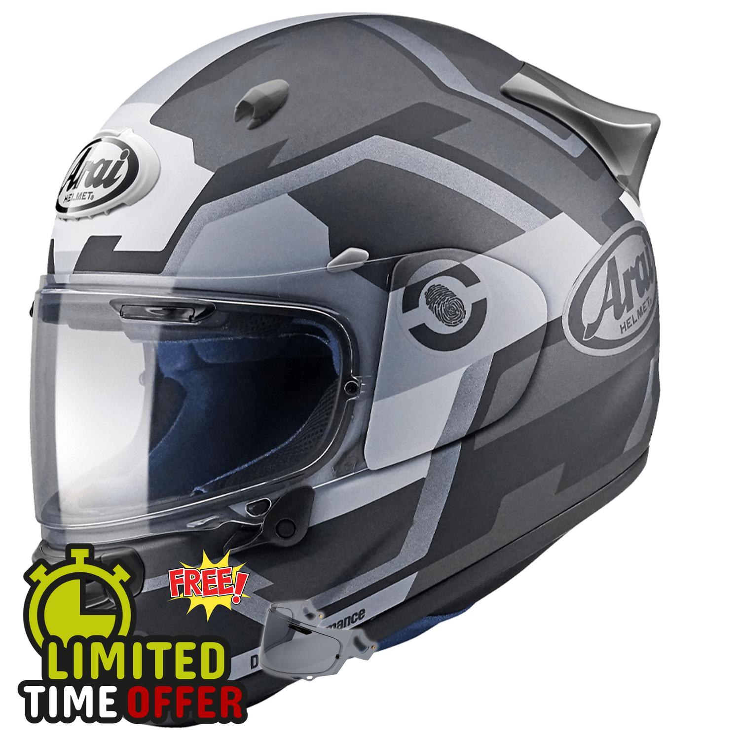Arai Arai Quantic - Face Grey - Front View