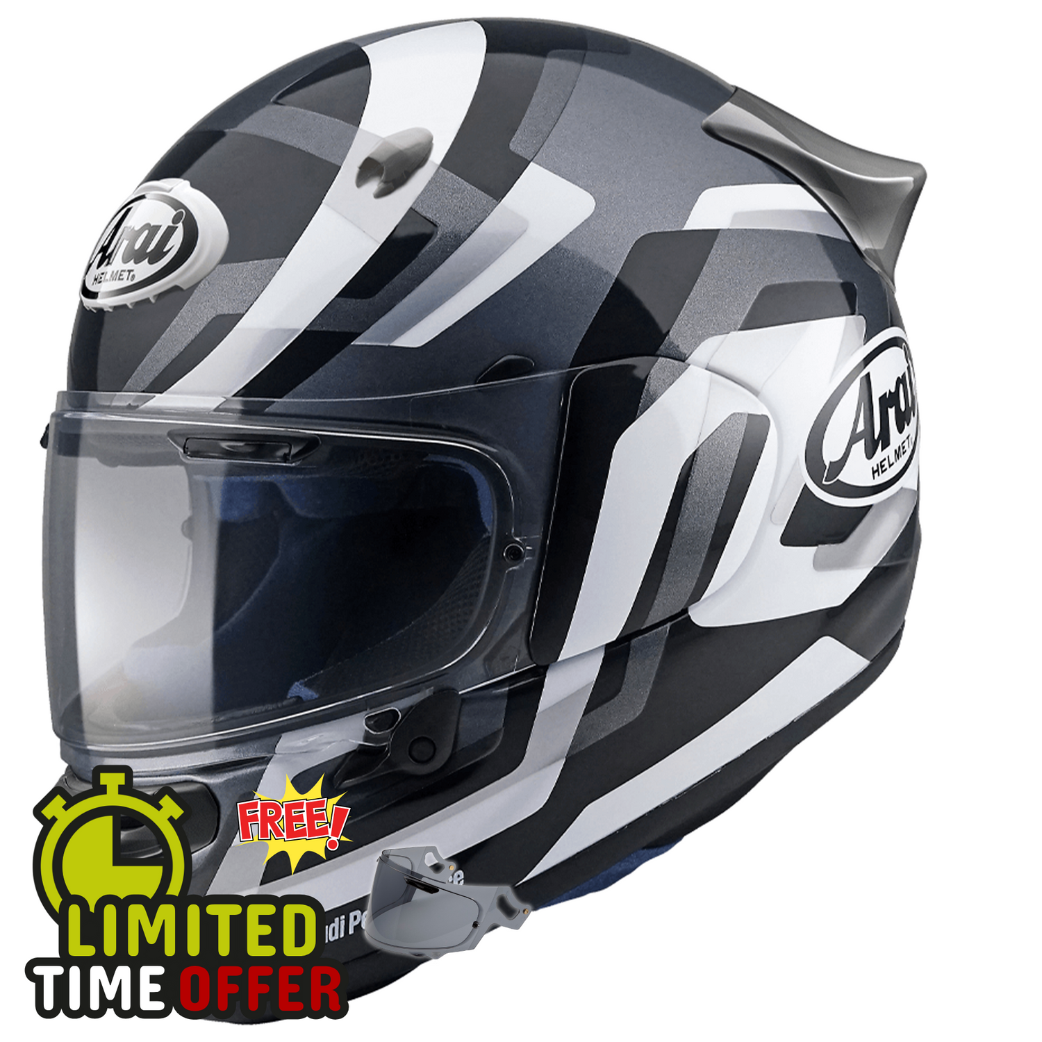 Arai Arai Quantic - Snake White - Front View