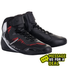 Alpinestars Faster-3 Ride Knit Shoes - Black/Silver/Bright Red