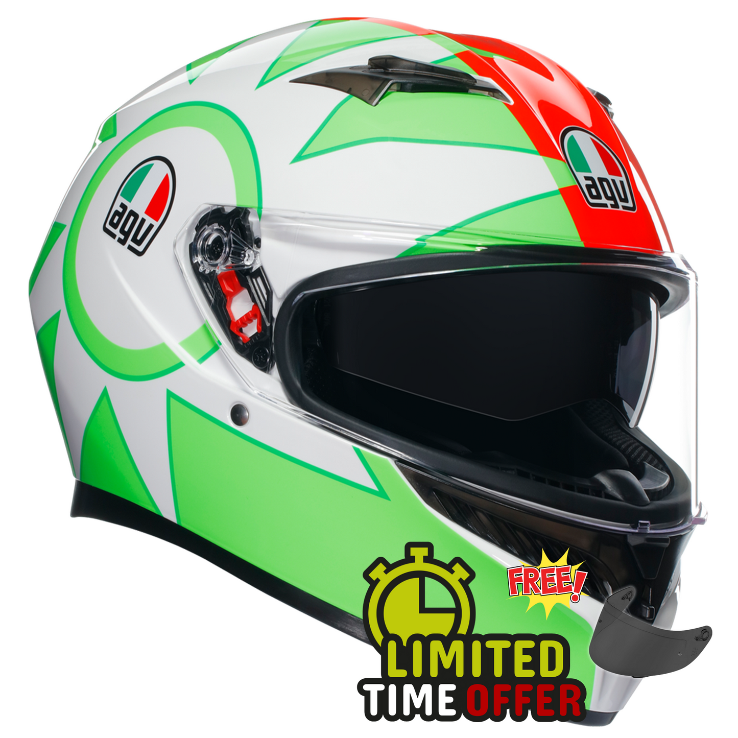 AGV AGV K3 Rossi Mugello 2018 - Front View