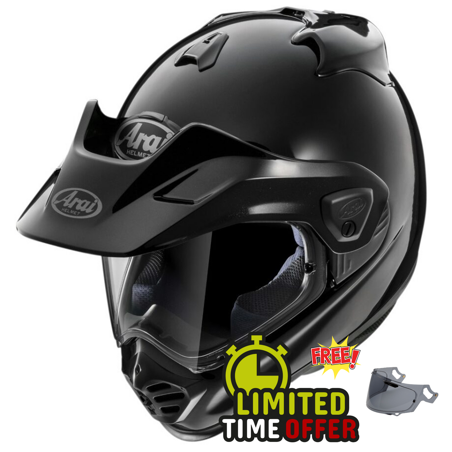 Arai Arai Tour-X5 - Diamond Black - Front View