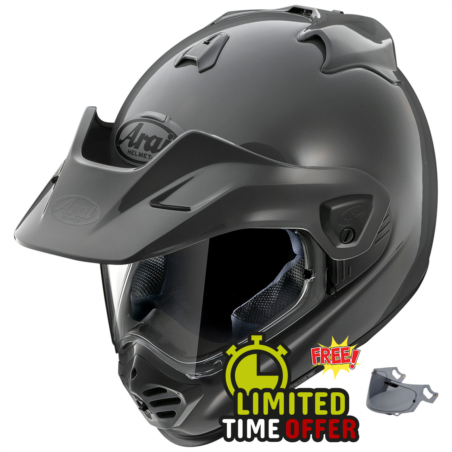 Arai Arai Tour-X5 - Adventure Grey - Front View