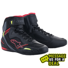 Alpinestars Faster-3 Ride Knit Shoes - Black/Red/Flo Yellow