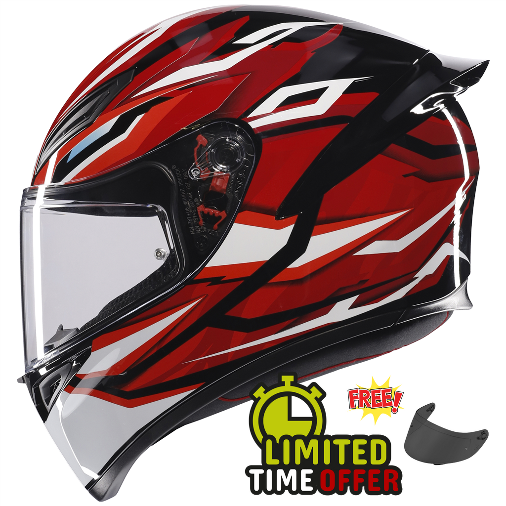 AGV AGV K1-S - Lion Black / Red / White - Front View