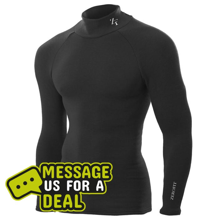 Zerofit Zerofit Ultimate Heatrub Base Layer Mock Neck LS Top - Front View