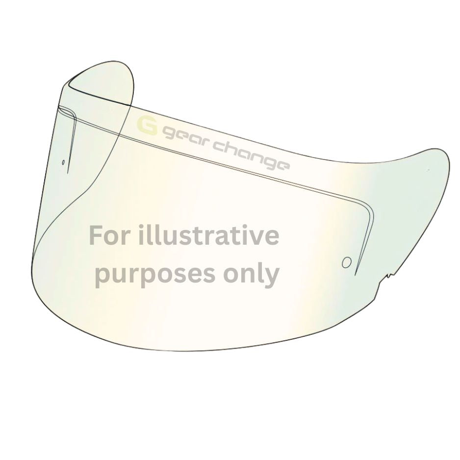 Vcan Vcan H162 Visor Iridium - Front View