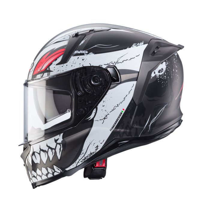 Caberg Avalon X Punk Matt Grey/Black/Red Helmet