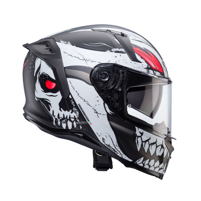 Caberg Avalon X Punk Matt Grey/Black/Red Helmet