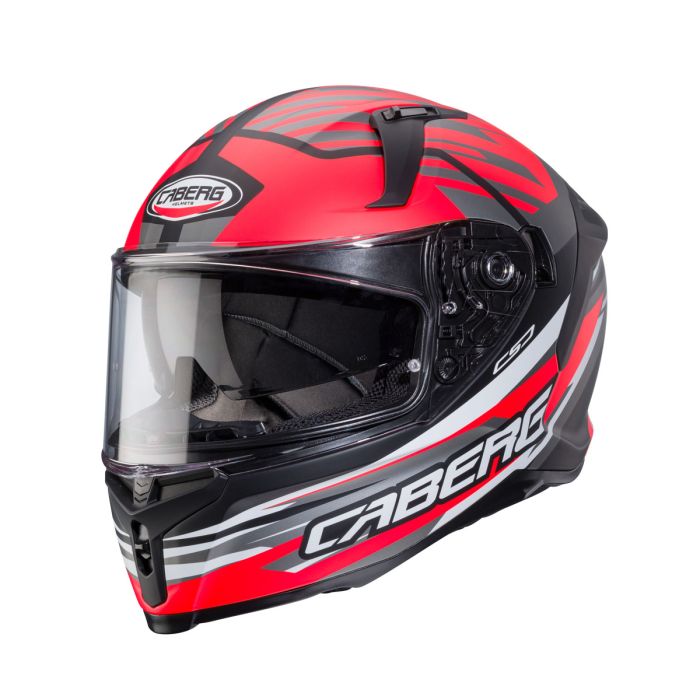 Caberg Avalon X Kira Matt Black/Grey/Red Full Face Motorcycle Helmet