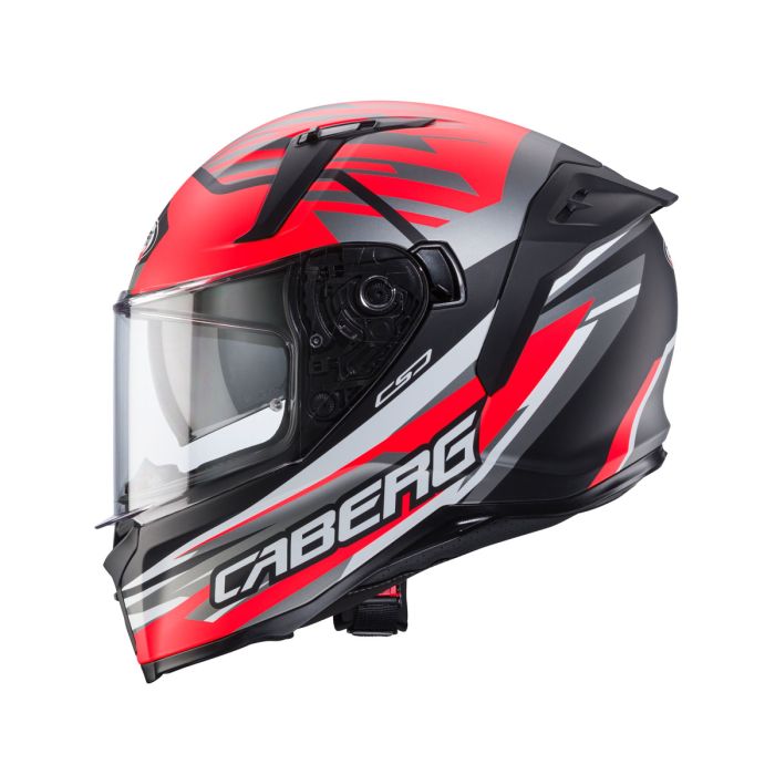 Caberg Avalon X Kira Matt Black/Grey/Red Full Face Motorcycle Helmet