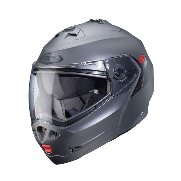 Caberg Duke X Matt Gun Metal Fip Up Motorcycle Helmet