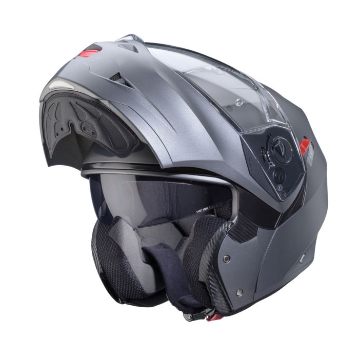 Caberg Duke X Matt Gun Metal Fip Up Motorcycle Helmet