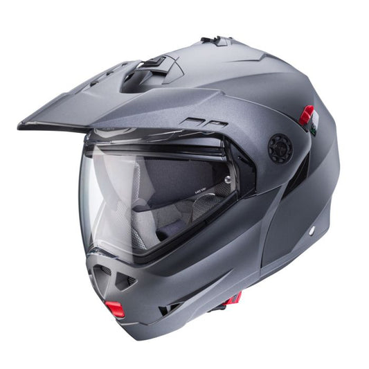 Caberg Tourmax X Matt Gun Metal Flip Up Motorcycle Hemet