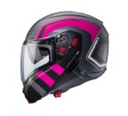 Caberg Caberg Horus X Road Matt Gun Metal/Fuchsia/Black Helmet S/O - Rear View
