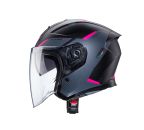 Caberg Flyon 2 Caberg Flyon 2 Boss Matt Black/Grey/Fuchsia Helmet S/O - Side View