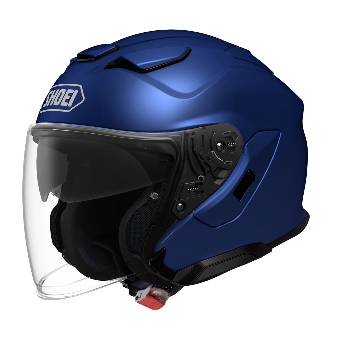 Shoei Shoei J-Cruise 3 Matt Blue Metallic Helmet - Front View
