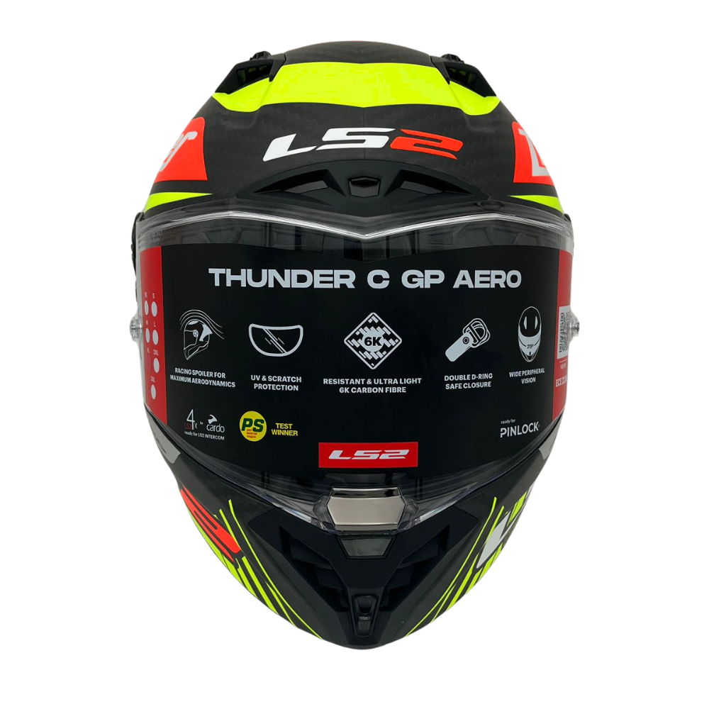 LS2 LS2 FF805 THUNDER GP AERO REPLICA MATT BLACK - View 8